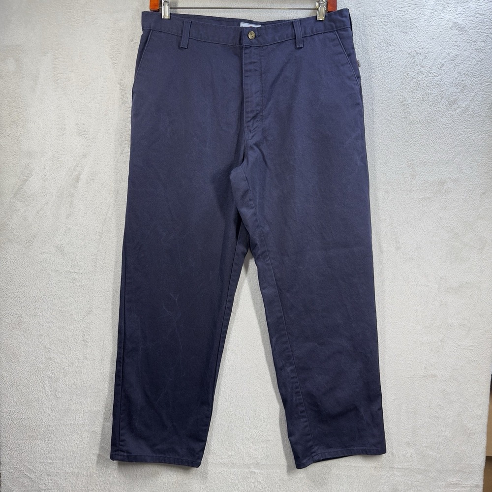 Tyndale FR Flame Resistant Work Pants Blue Sz 38x30 Made In USA Style U250T‎